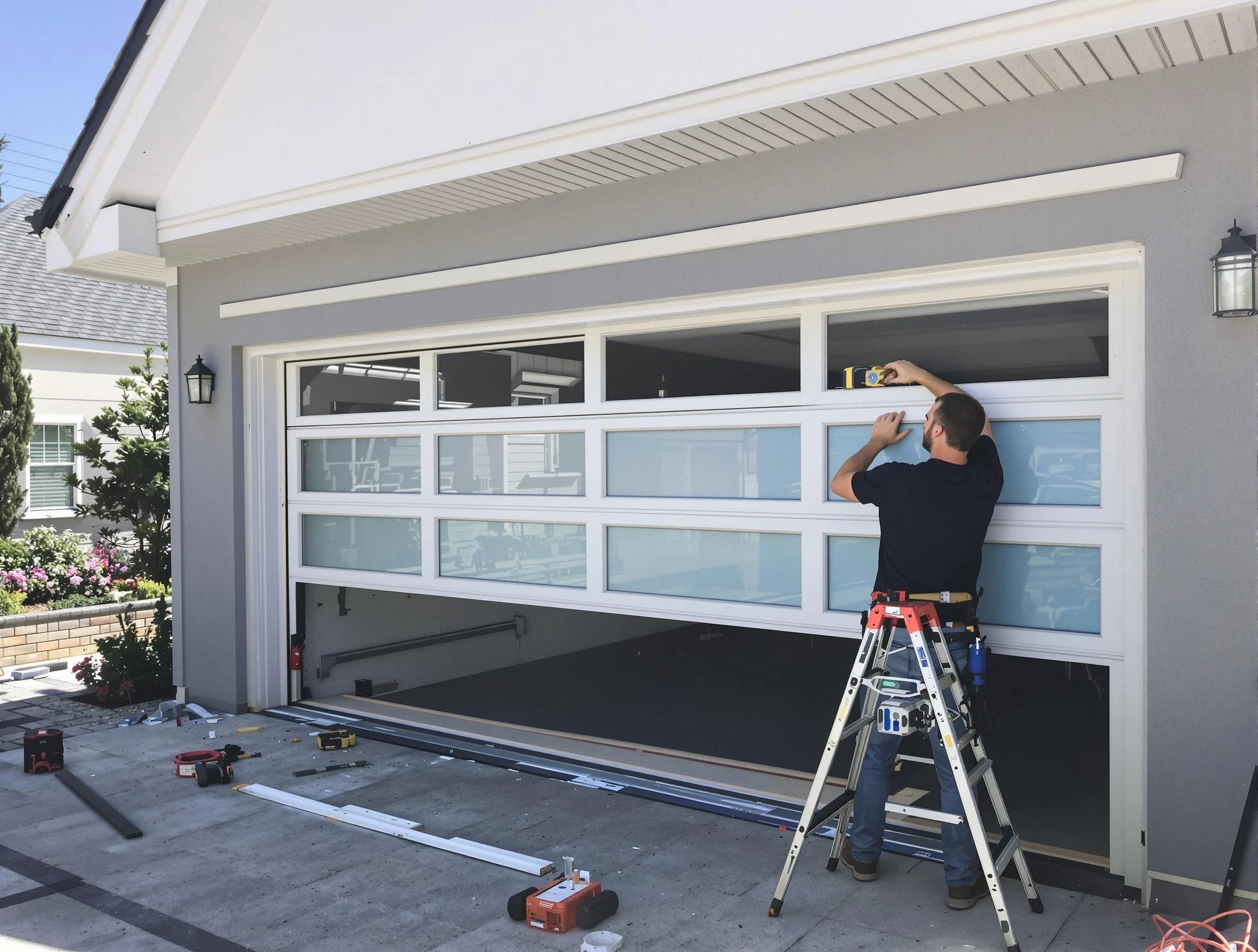 South Weber Garage Door Repair team performing garage door replacement in South Weber