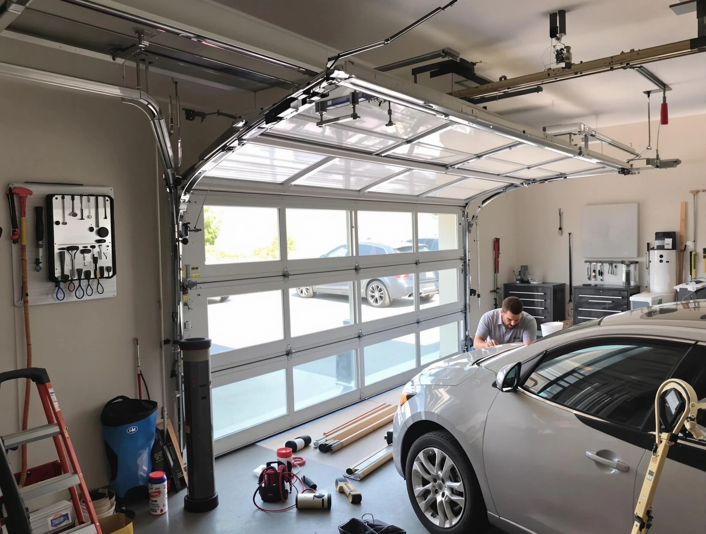 Garage door noise reduction service by South Weber Garage Door Repair in South Weber