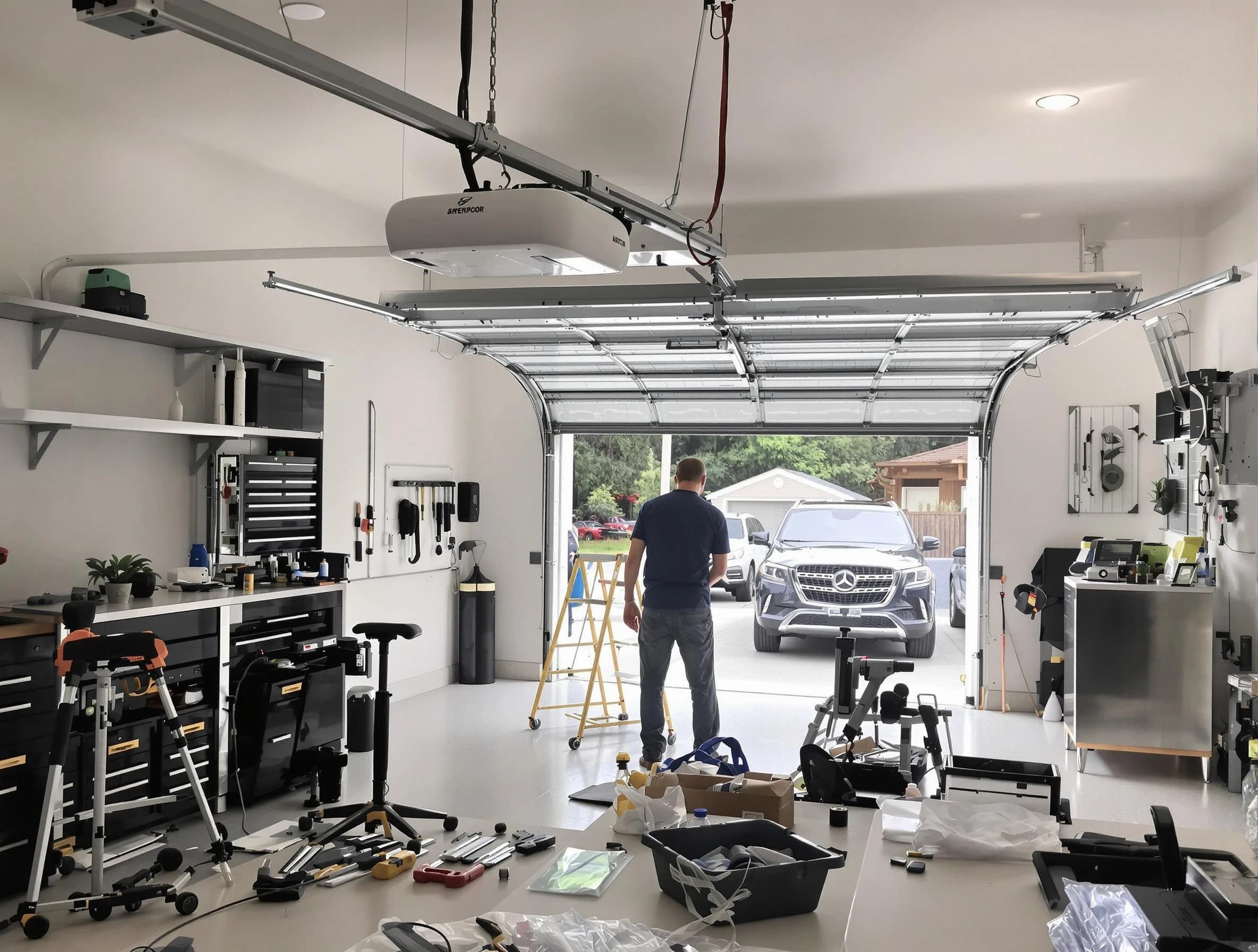 Garage door opener installation by South Weber Garage Door Repair in South Weber