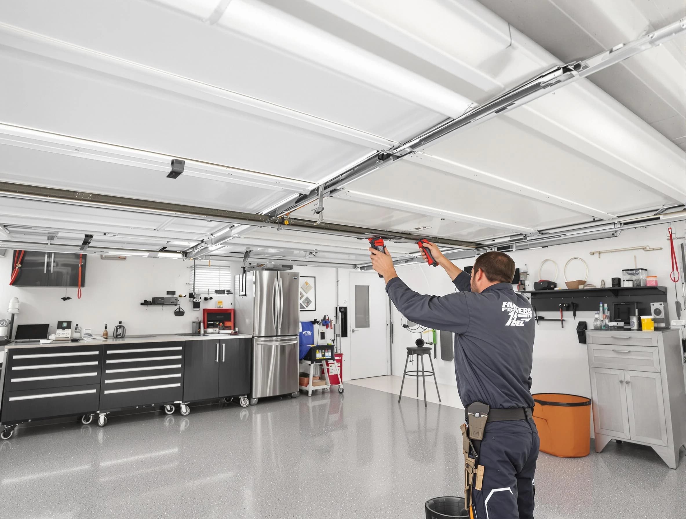 Overhead garage door repair service by South Weber Garage Door Repair in South Weber
