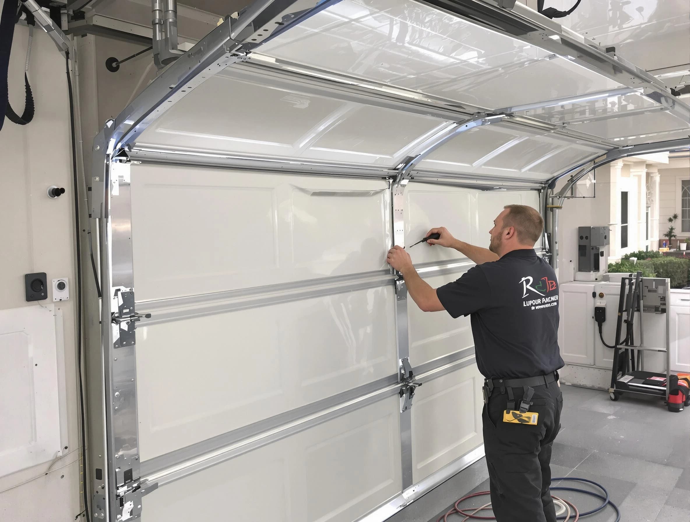 South Weber Garage Door Repair professional performing panel repair in South Weber