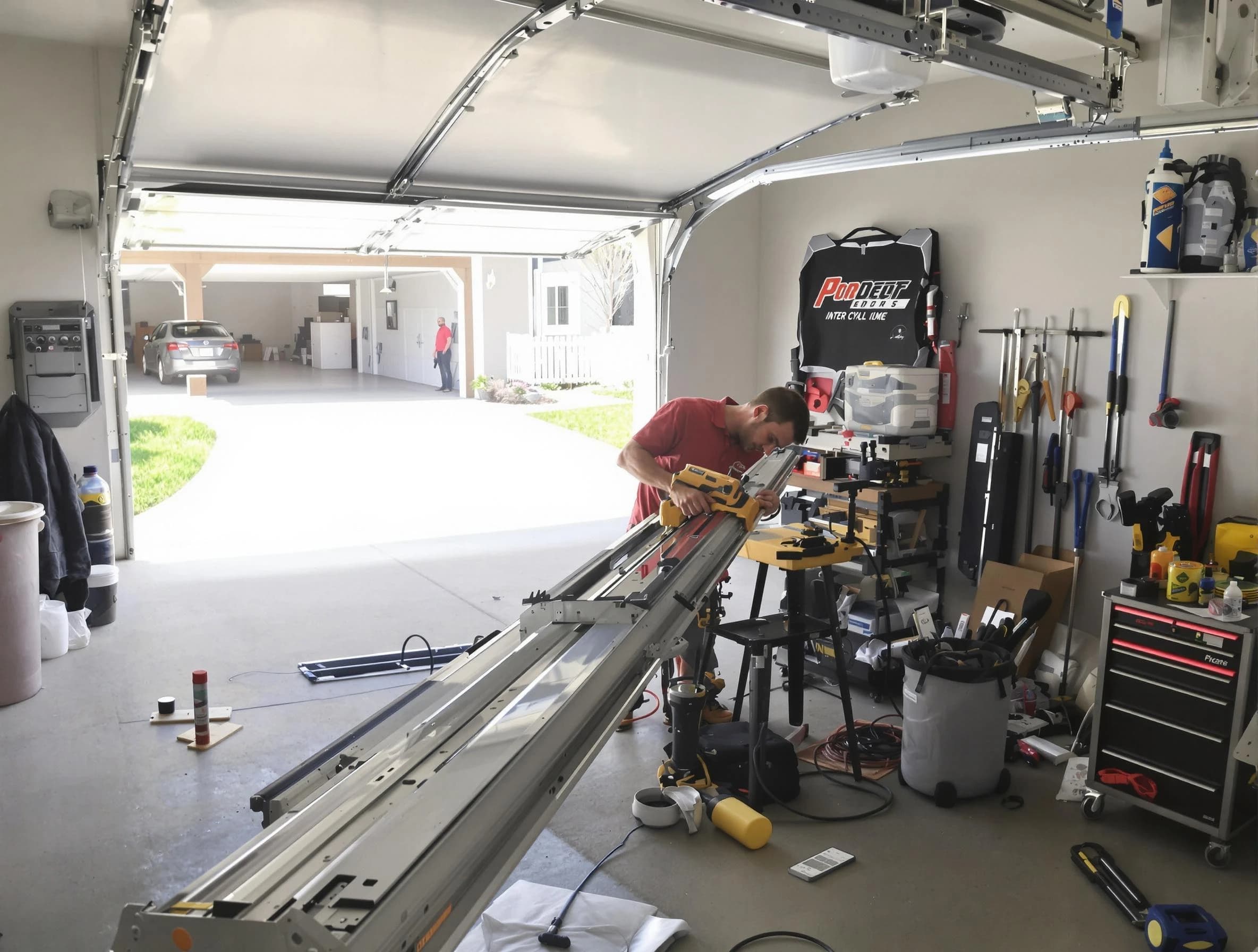 South Weber Garage Door Repair expert performing track repair in South Weber