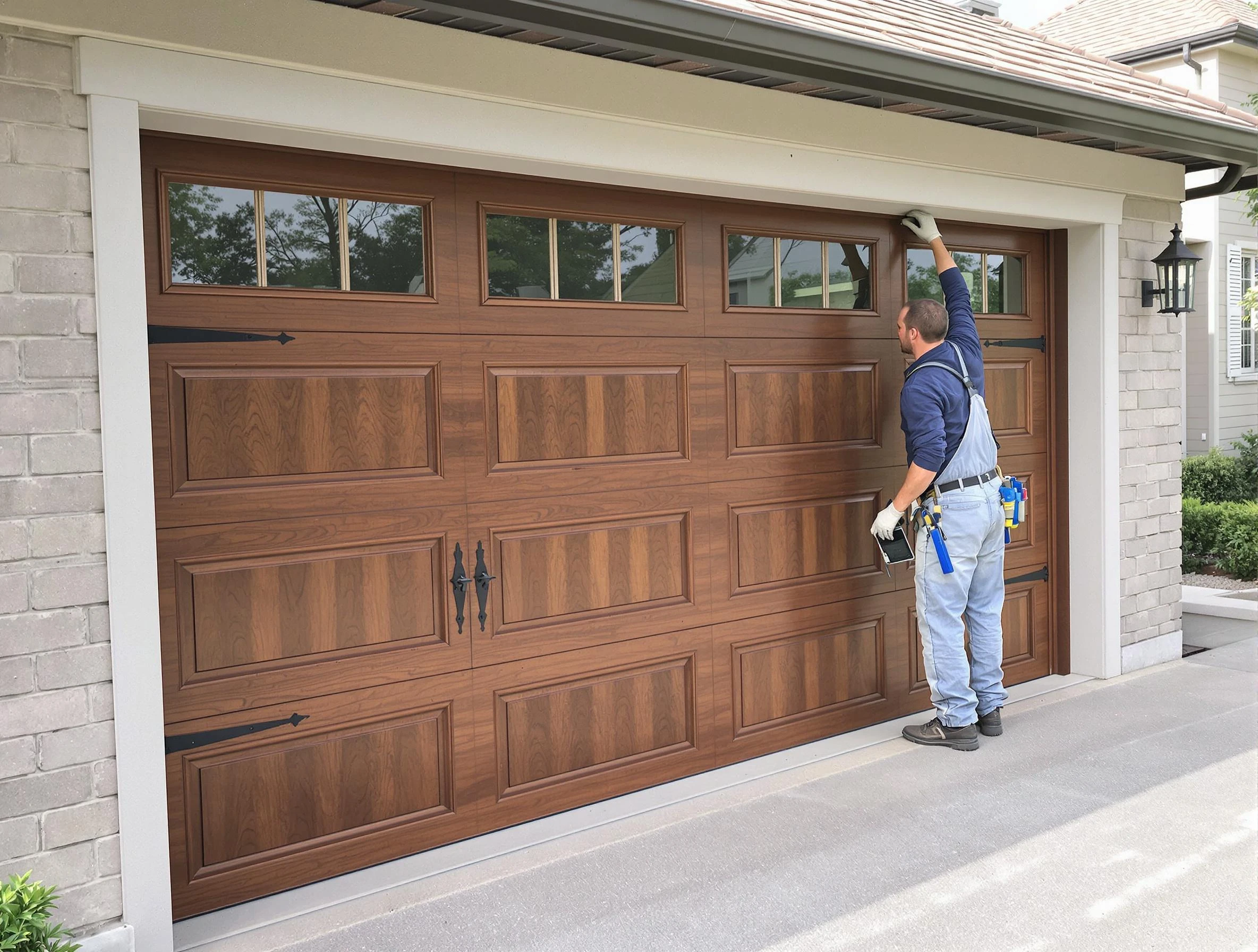 Custom garage door showcase by South Weber Garage Door Repair in South Weber