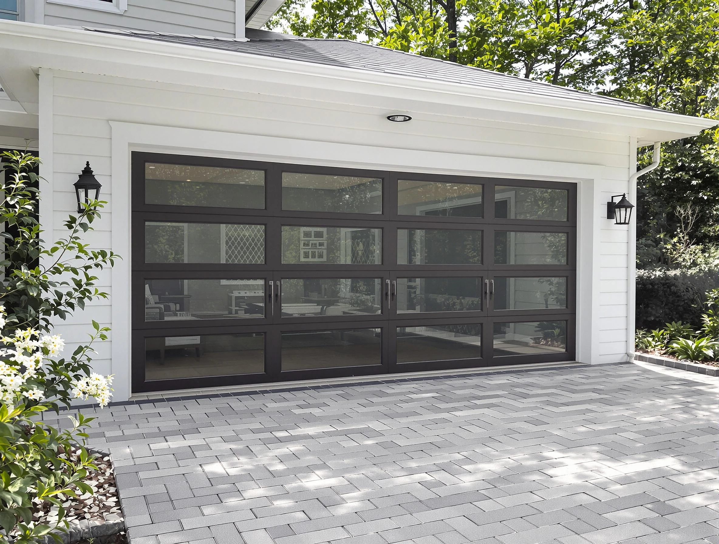 South Weber Garage Door Repair design specialist presenting custom garage door options to South Weber homeowner