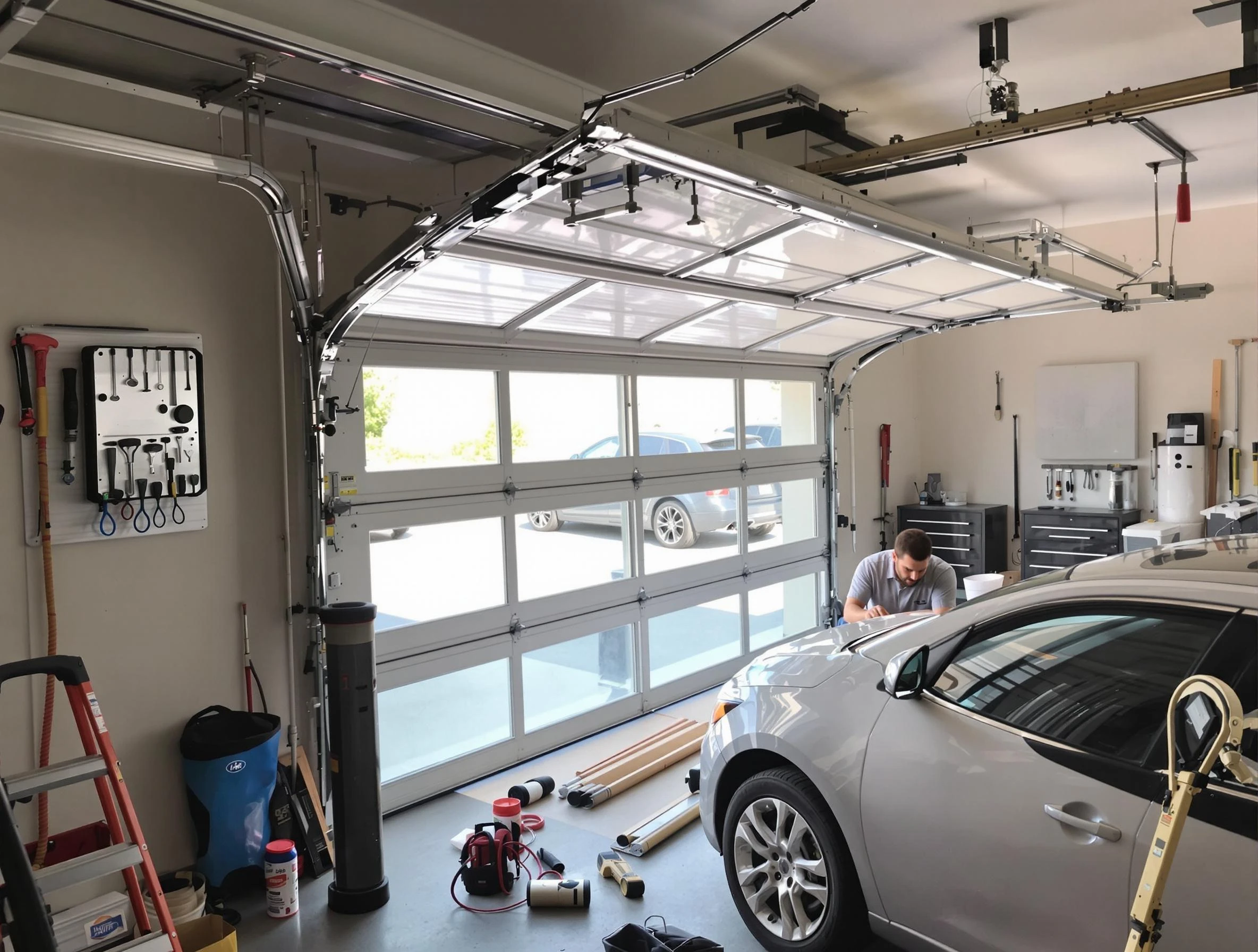 Garage door noise reduction service by South Weber Garage Door Repair in South Weber