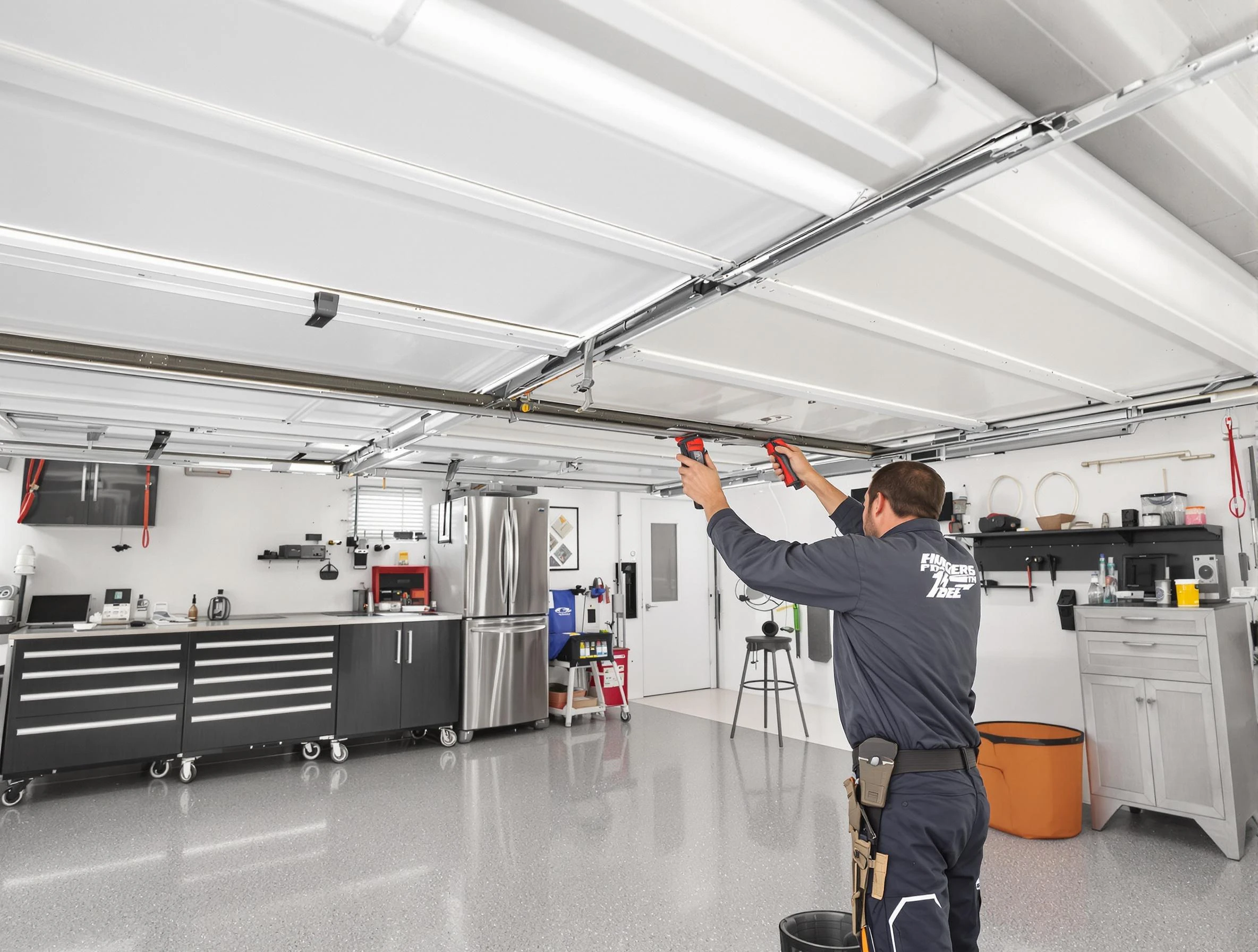 Overhead garage door repair service by South Weber Garage Door Repair in South Weber