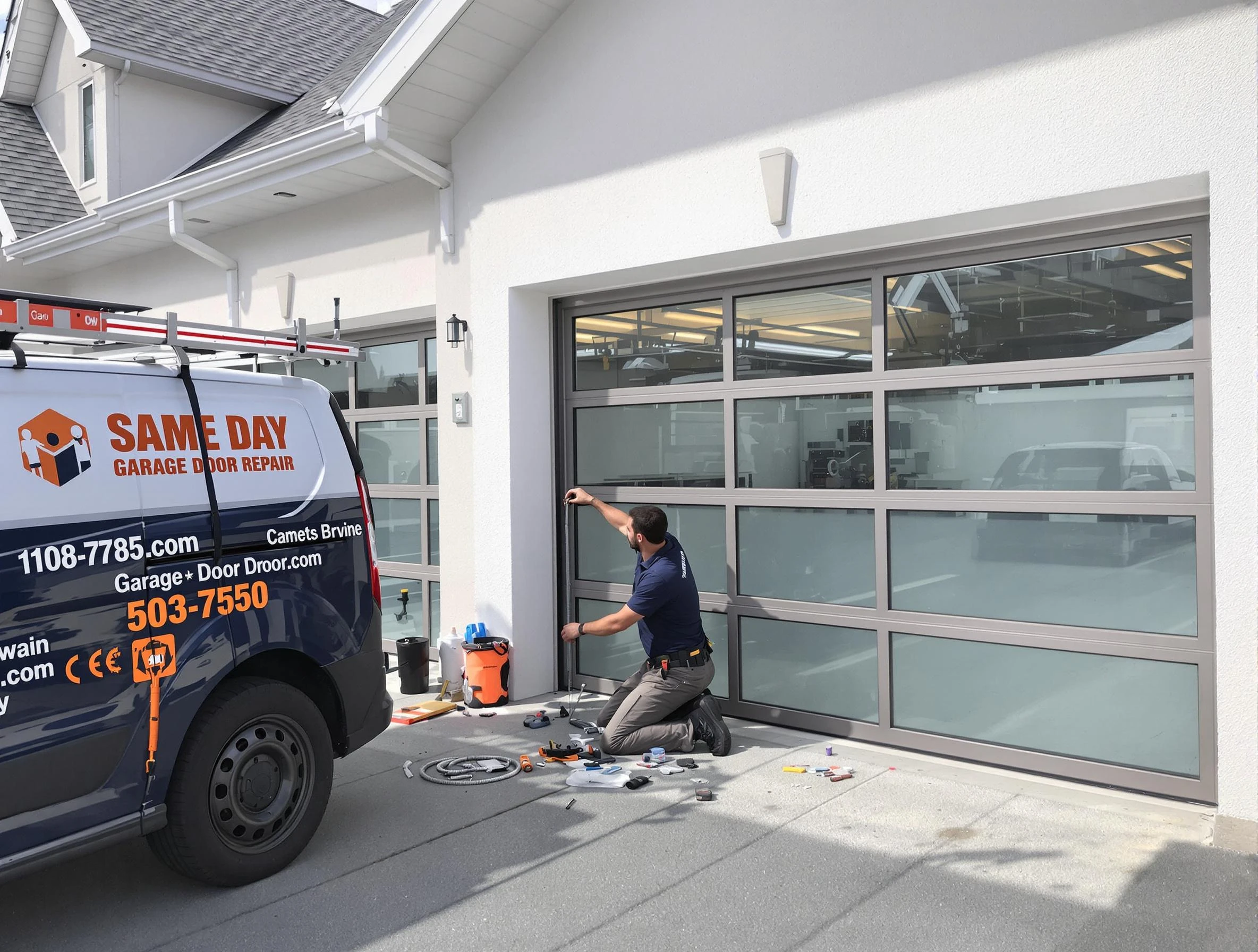 Same-day garage door repair service by South Weber Garage Door Repair in South Weber